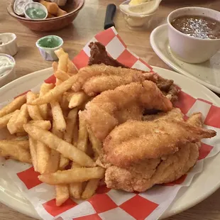Combo Catfish &amp; Jumbo Shrimp Dinner