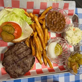 Hamburger platter, my wife loved it.