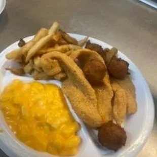a plate of food on a table