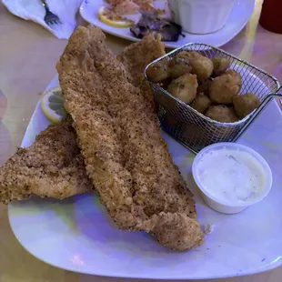 Fried Catfish Fillet Dinner (Boneless). Catfish was delicious