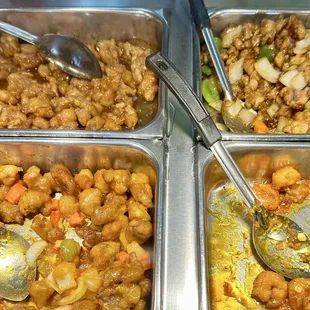 Orange Chicken and Kung Pao