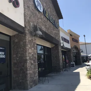 Outside seating available