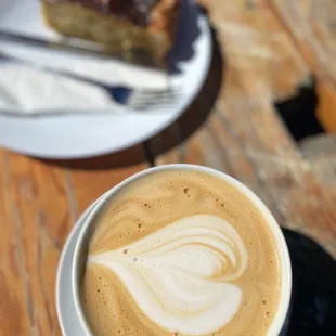 a slice of cake on a plate