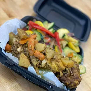 a meal in a container