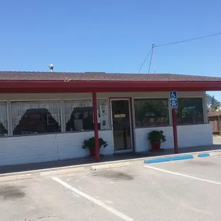 the outside of the building