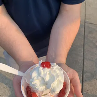Strawberry pound cake