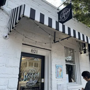 Shop front and ice cream