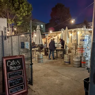 Outside seating is nice