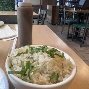 Side of rice is perfect.