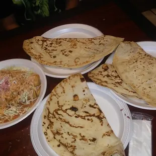 Baleadas and taquitos hondureños