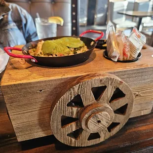 My cart of ceviche was delivered to my table.