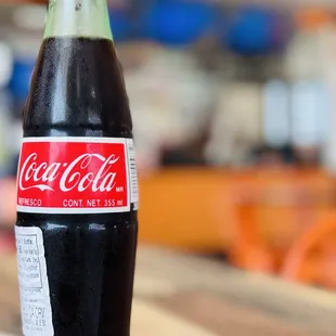Coke in a bottle....because it just goes with street Mexican food