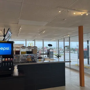 the inside of a pepsi store