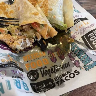 A soggy, oily burrito