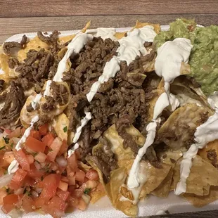 Asada Steak Catrina Nachos