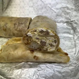 T-Town Burrito Breakfast Chorizo Taco