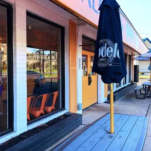 Outdoor seating area