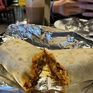 Chorizo and Eggs Burrito