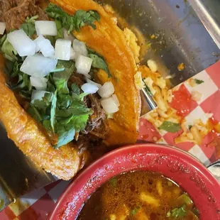 Birria tacos
