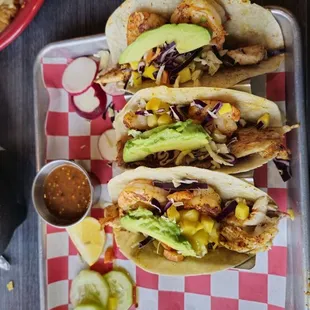 Seafood tacos