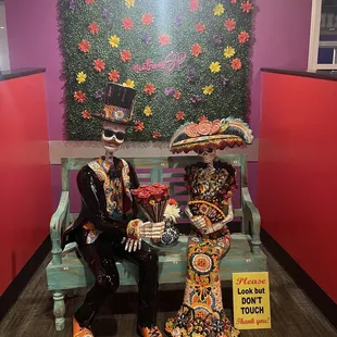 This cute couple will greet you and see you off. They are very quiet.