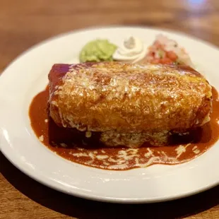 Carne asada chimichanga