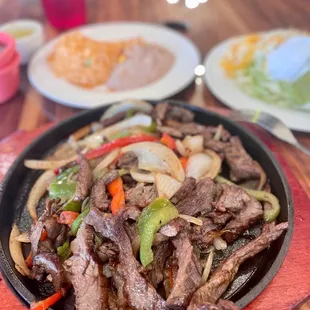 Beef fajitas