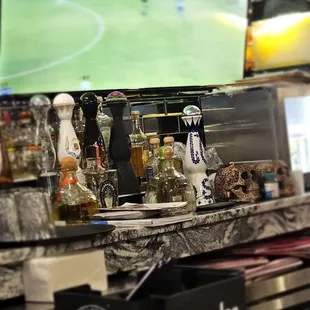 The tequila they were drinking. Nice bottle.