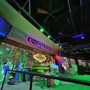 The stage! Bunch of instruments you can play!