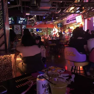 view of the stage from the back