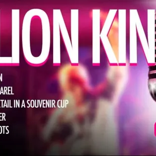 a microphone with the words lionking on it