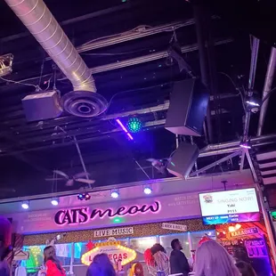 people at a cat's meow arcade