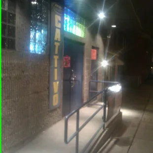 outside