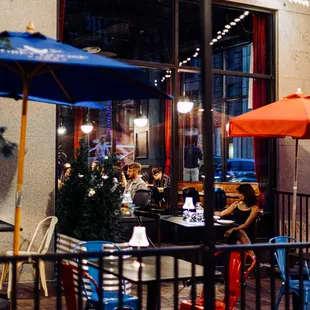 We have a beautiful patio that seats 30 comfortably.