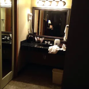 Updated vanity area.