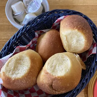 Freshly baked rolls