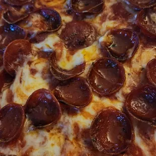 Extra sauce, extra pepperoni