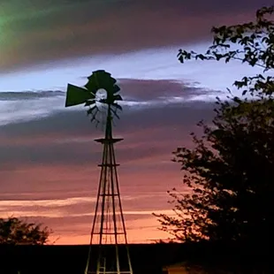 Beautiful sunset as we were leaving