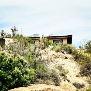 a view of the desert