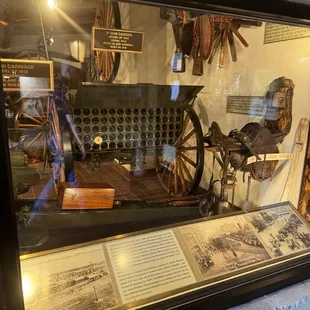 Or memorabilia from the Southwest in the entrance of the restaurant.