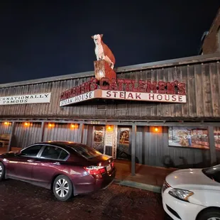 a car parked outside