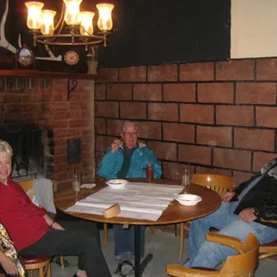 Chill atmosphere, nothing like drinking with friends round the cracklin fire!