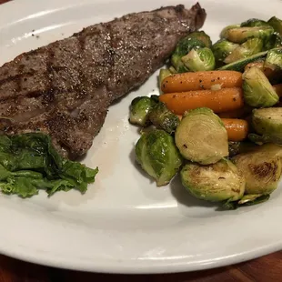 Cowpoke NY Strip with Veggies
