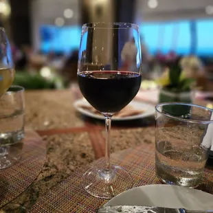 A full pour of the 2020 Lacrima Di Morro D'Alba - complex on the nose and easy to drink, not to many tannins in this one.