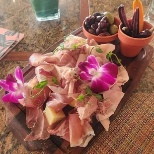 Charcuterie Plate (bread basket not in picture)