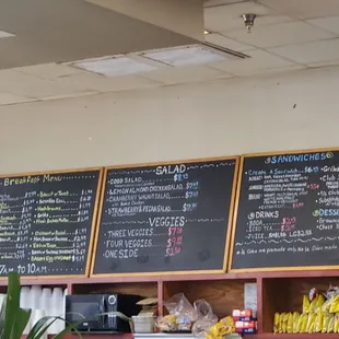 Menu board - April 2022