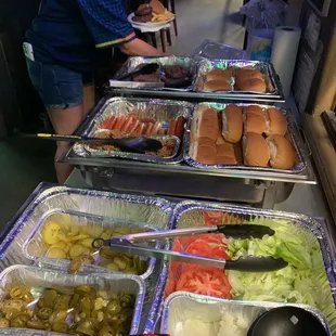 a woman preparing food