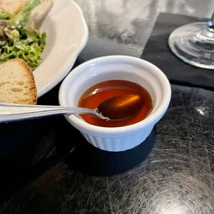 Honey for the burrata