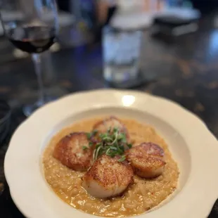 Risotto with scallops