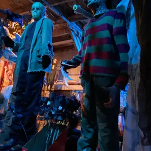 The back room of Caufield&apos;s serves as a haunted house.
